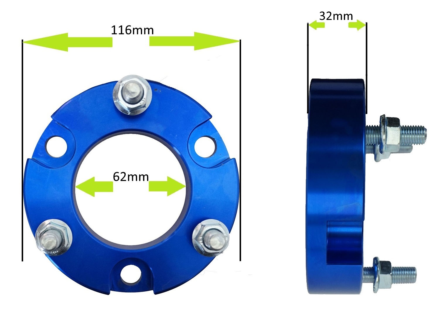 2" Front Suspension lift kit for Isuzu Dmax ball joint 32mm strut